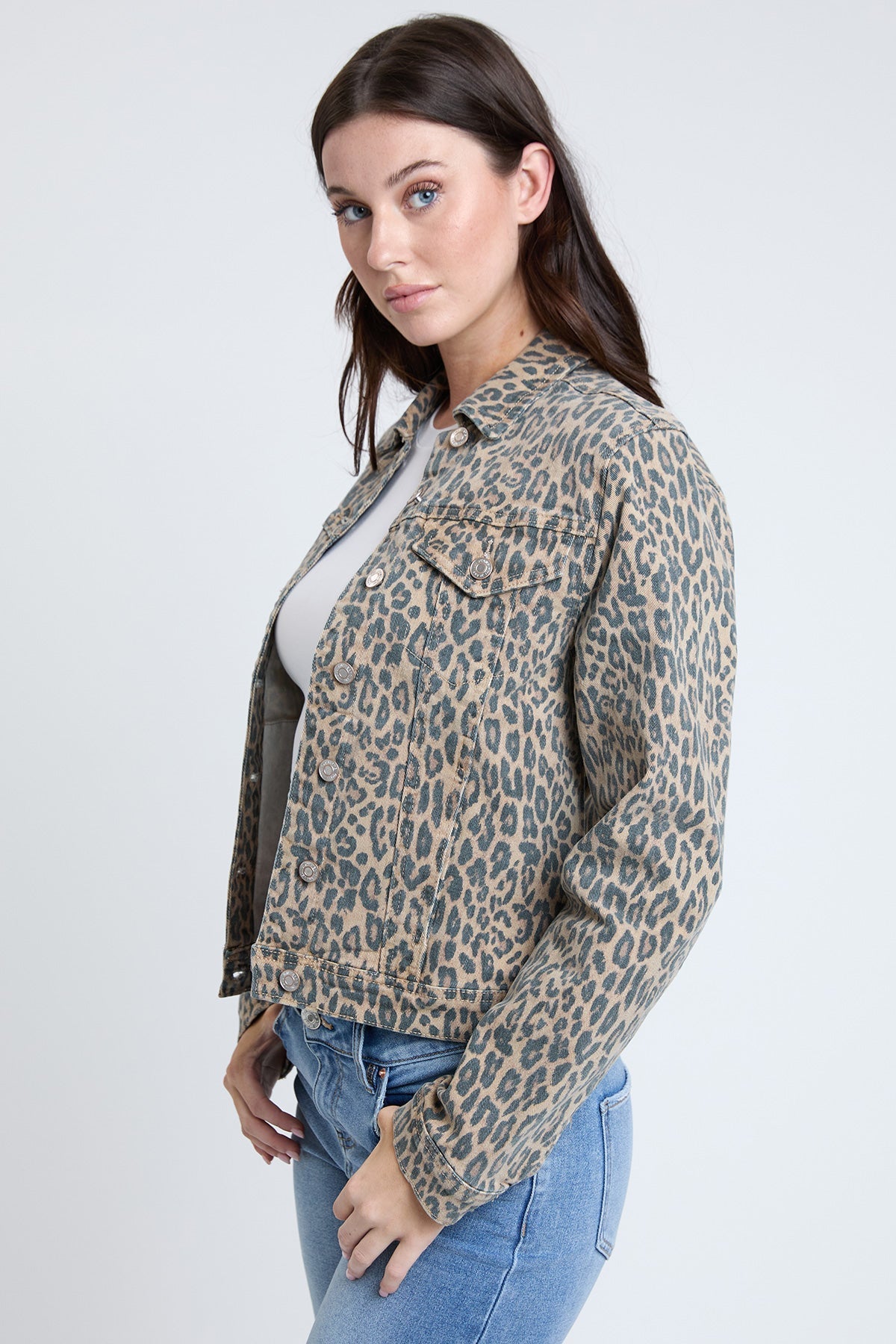 Women's Bull Denim Mid Length Jacket YMI JEANS
